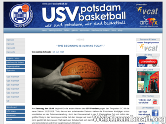 usv-basketball.de website preview