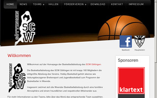 scw-basketball.de website preview