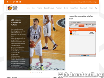 nbbl-basketball.de website preview