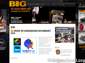 big-basketball.de website preview