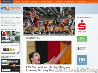 rsv-basketball.de website preview