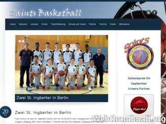 saints-basketball.de website preview