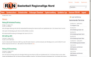 rln-basketball.de website preview