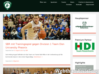 sbr-basketball.de website preview