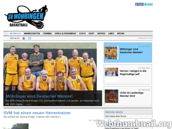svm-basketball.de website preview