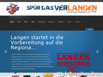 giraffen-basketball.de website preview