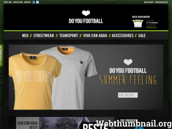 doyoufootball-shop.com website preview