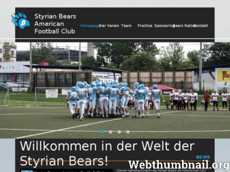 bearsfootball.at website preview