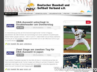baseball-softball.de website preview