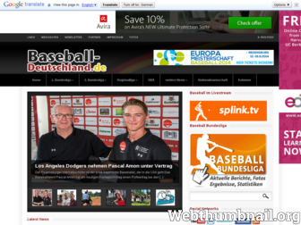 baseball-deutschland.de website preview