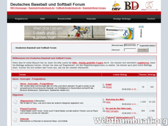 baseball-softball-forum.de website preview