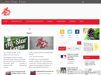 swiss-baseball.ch website preview