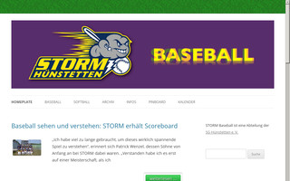 stormbaseball.de website preview