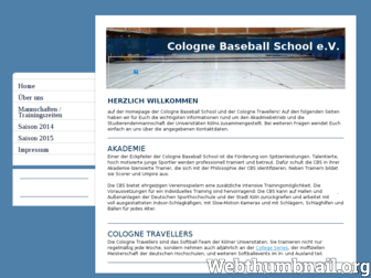 baseball-school.de website preview