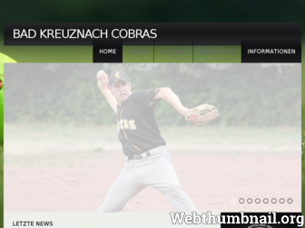 baseball-in-kreuznach.de website preview