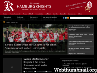 hamburg-knights.de website preview