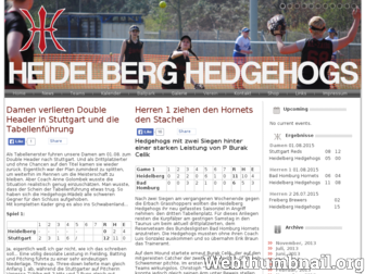 heidelberg-hedgehogs.de website preview