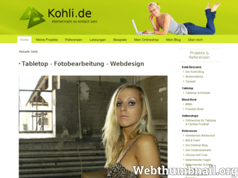 kohli.de website preview