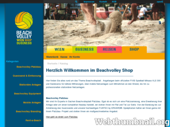beachvolleyshop.at website preview