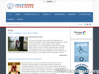 volleystars.net website preview