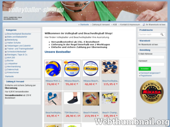 volleyballer-shop.de website preview
