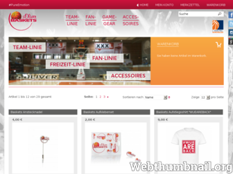 shop.soliver-baskets.de website preview