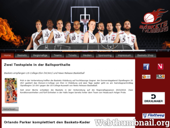 baskets-vilsbiburg.de website preview