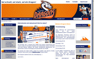 basket-dragons.de website preview