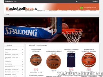 basketballhaus.de website preview