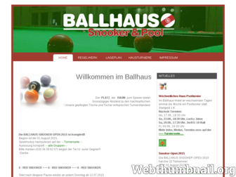 ballhaus-billard.de website preview