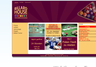 billardhouse.com website preview