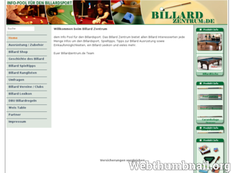 billardzentrum.de website preview