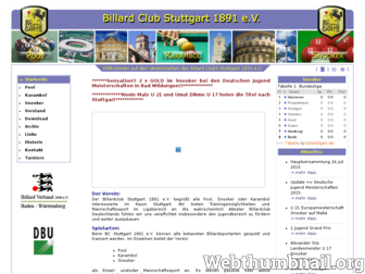 billard-stuttgart.de website preview