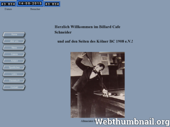 billard-cafe-schneider.de website preview