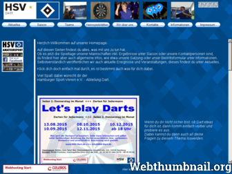 hsv-dart.de website preview