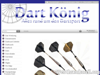 dart-koenig.de website preview
