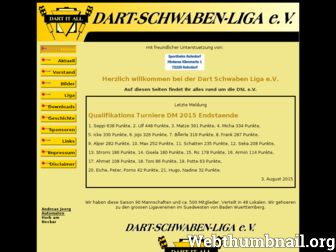 dart-schwaben-liga.de website preview