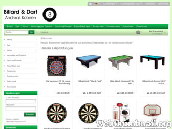 bill-dart.de website preview