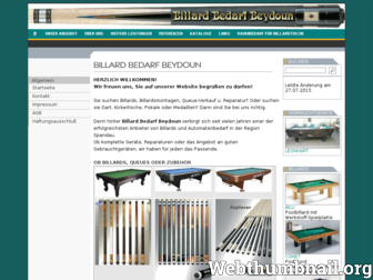 billardbb.de website preview