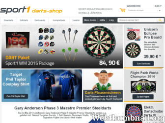 darts.sport1.de website preview