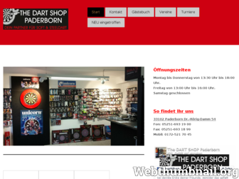 dartshop-paderborn.de website preview