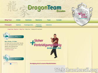 dragon-team.de website preview