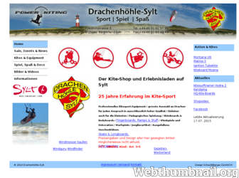 drachenhoehle-sylt.de website preview