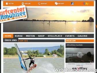 surfcenter-altmuehlsee.de website preview