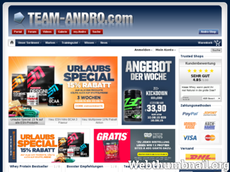 shop.team-andro.com website preview