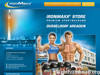 ironmaxx-duesseldorf.de website preview
