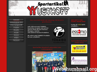 sportartikel-wusthoff.eu website preview
