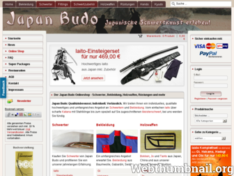 japan-budo.com website preview