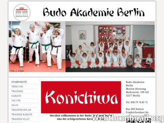 budo-akademie-berlin.de website preview