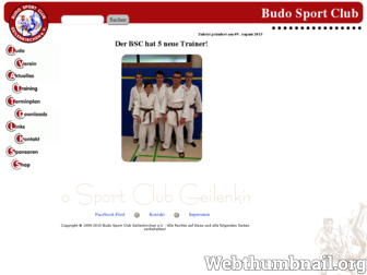 budo-sport-club.de website preview